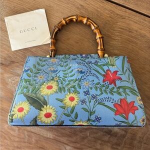 Gucci flora bamboo crossbody